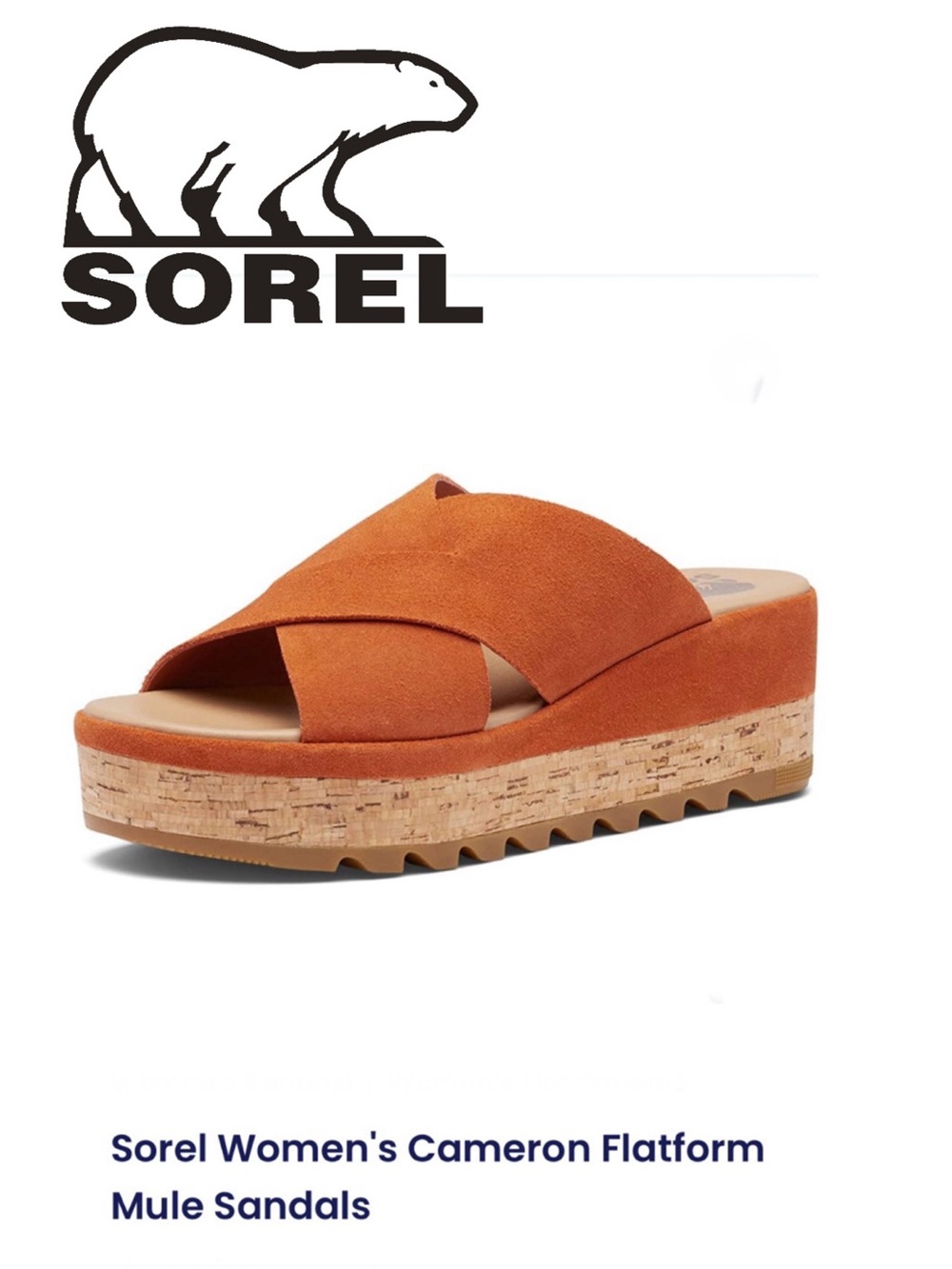 NEW Sorel Cameron Flatform Sandals